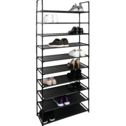 Meuble range-chaussures 10 niveaux 75x30x176cm