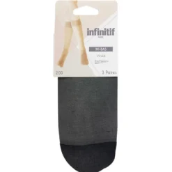 Mi-bas voile noir 20D x3