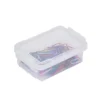 Mini boîte en plastique transparent fermeture clips 0,20L x2