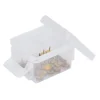 Mini boîte en plastique transparent fermeture clips 0,30L x3