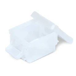 Mini boîte en plastique transparent fermeture clips 0,30L x3