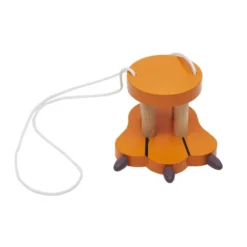 Mini échasse pied animal en bois - Longueur corde 150 cm