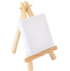 Mini chevalet en bois et toile