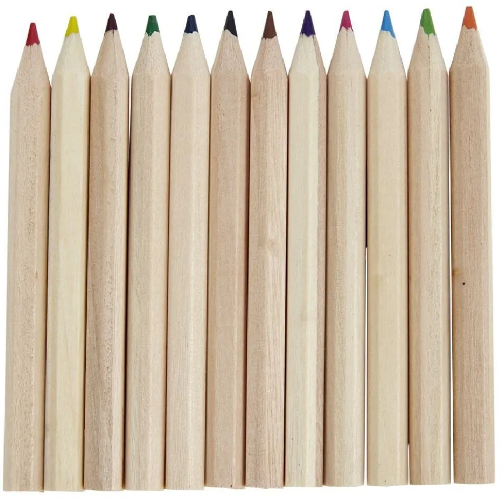 Mini crayon de couleur x13 et taille-crayon