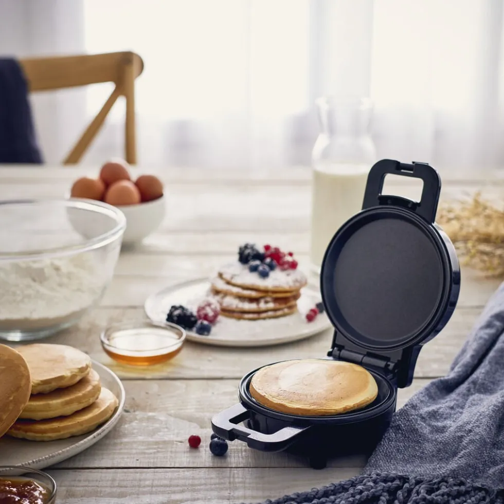 Mini machine à pancake noir 500-600W