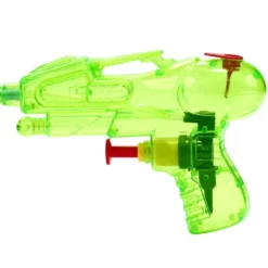Mini pistolet à eau translucide 11,5x2xH7,5cm (4 pièces)