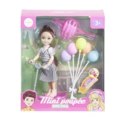 Mini poupée avec accessoires - 3 modèles