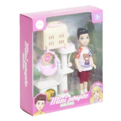 Mini poupée avec accessoires - 3 modèles