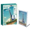 Mini puzzle cadre en carton 150 pièces 16,5x6xH12cm (4 modèles)
