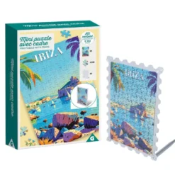 Mini puzzle cadre en carton 150 pièces 16,5x6xH12cm (4 modèles)