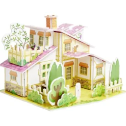 Mini Puzzle 3D en carton forme maison 14x21cm