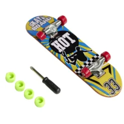 Mini skateboard à doigts L12,5cm (6 modèles)