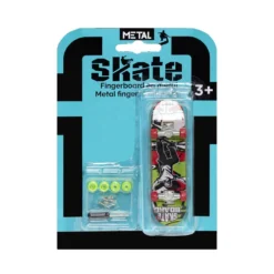 Mini skateboard à doigts L12,5cm (6 modèles)
