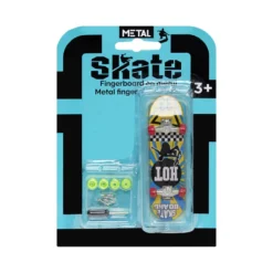 Mini skateboard à doigts L12,5cm (6 modèles)