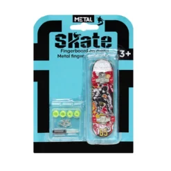 Mini skateboard à doigts L12,5cm (6 modèles)