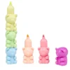 Mini surligneur pastel ourson superposable x5