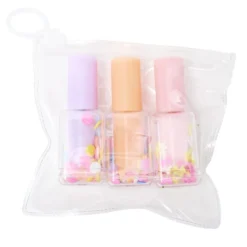 Mini surligneurs façon vernis x3 orange rose violet H7cm