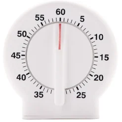 Minuteur de cuisine blanc