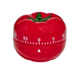 Minuteur forme tomate rouge Ø7xH6cm