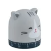 Minuteur humoristique forme chat ou poule Ø6xH7cm (2 modèles)