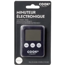 Minuteur électronique noir