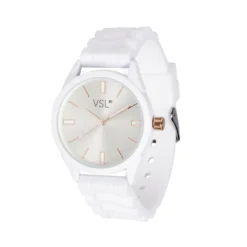Montre bracelet silicone blanc