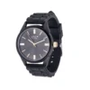 Montre bracelet silicone noir