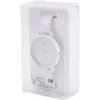 Montre à cadran rond bracelet blanc