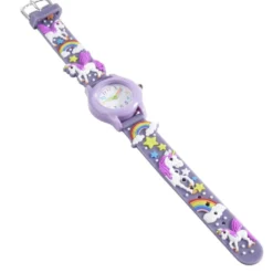 Montre enfant unisexe silicone et acier Ø3xL21cm - 8 modèles