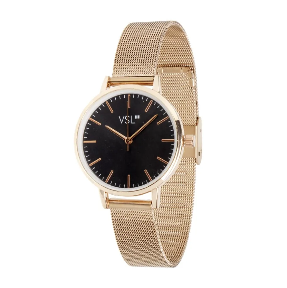 Montre femme bracelet maille milanaise inox rose gold