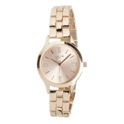 Montre femme bracelet maille inox rose gold