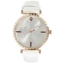 Montre femme cadran rond strass (2 modèles)