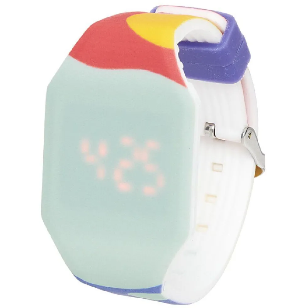 Montre led chiffres invisibles en silicone