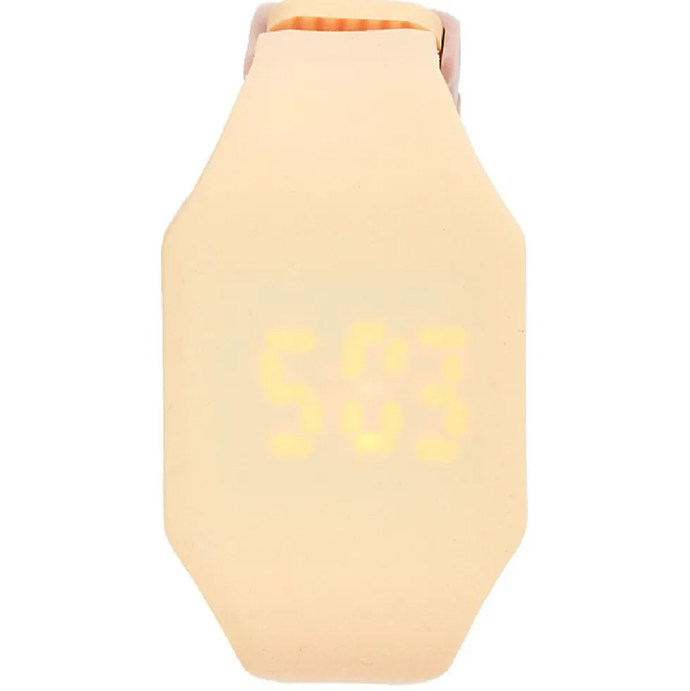 Montre led chiffres invisibles en silicone
