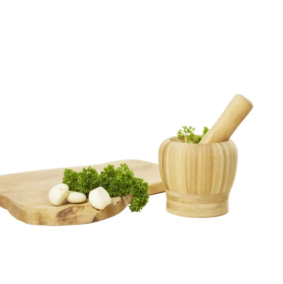 Mortier en bambou H14,5cm