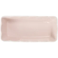 Moule à cake rectangulaire en céramique bord festonné 28x13xH9cm (2 modèles)
