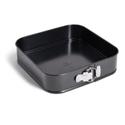 Moule charnière carré métal noir 26x26xH6,8cm