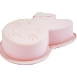 Moule chocolat silicone rose forme lapin