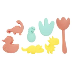 Moule de plage thème dinosaure x7