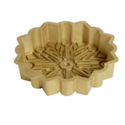Moule à gâteau silicone doré forme flocon de neige Ø30cm