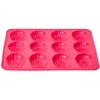 Moule 12 madeleines silicone rose