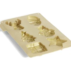 Moule silicone 6 formes de Noël 27x19xH2cm
