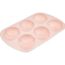 Moule silicone oeuf de Pâques à motifs en relief x 6