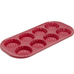 Moule 8 tartelettes silicone et armature acier 35,7x16,9xH2,3cm