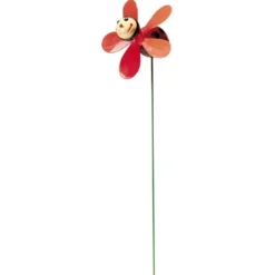 Moulin à vent forme insecte fantaisie H40 cm