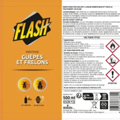 Mousse anti guêpes et frelons Flash 500ml