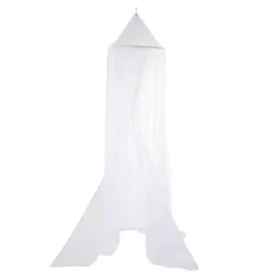 Moustiquaire ciel de lit blanc à suspendre Ø60x235x1000cm