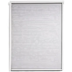 Moustiquaire enroulable pour fenêtre 125x160cm PVC blanc
