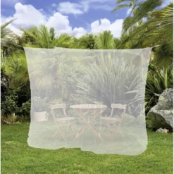 Moustiquaire filet à suspendre blanc 200x200x200cm avec sac