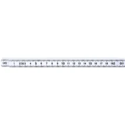 Mètre pliant 1m blanc